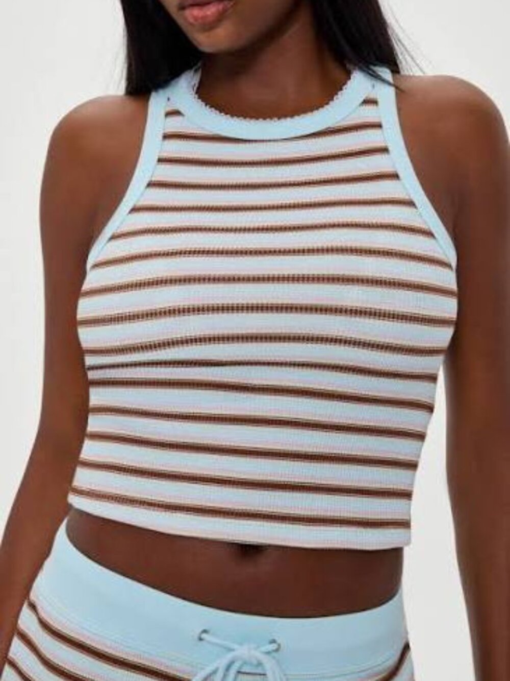 Frankies Bikinis Emma Thermal Tank Top Size S NWT
